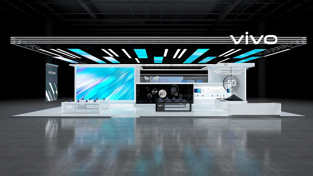 Vivo手機(jī)博覽會電子展臺設(shè)計搭建案例分析及北京展臺搭建公司
